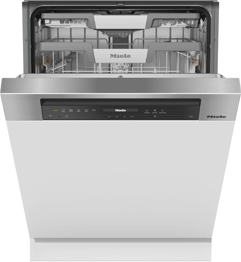 Miele 60cm XXL Semi-Integrated Dishwasher with AutoOpen Drying and Automatic Dispensing PowerDisk CleanSteel