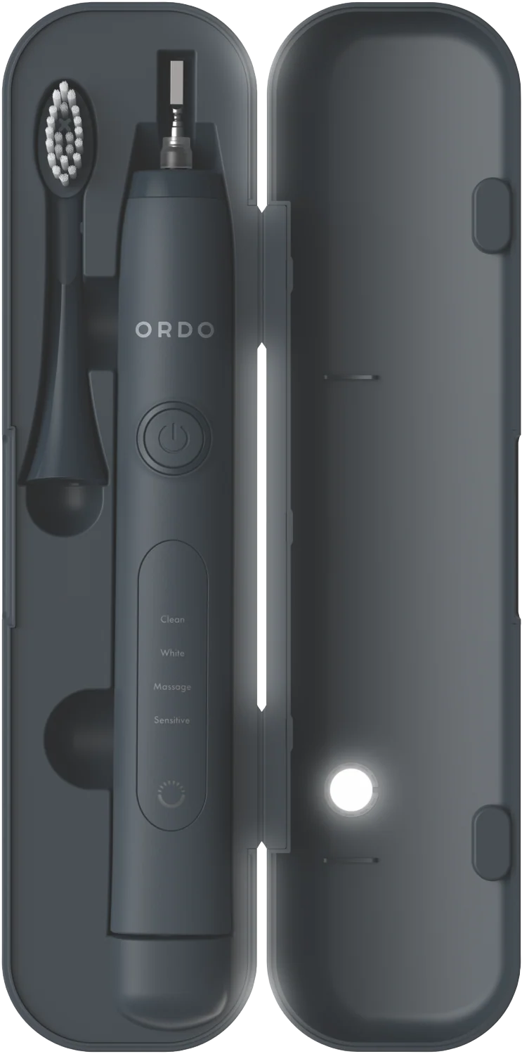 Ordo Sonic Plus Charging Travel Case Charcoal Grey