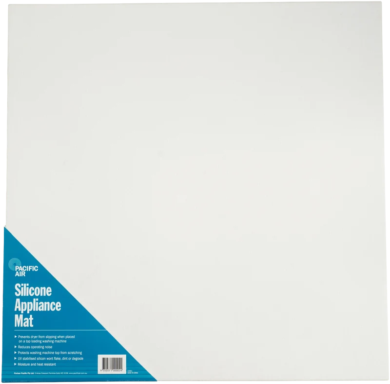 Pacifica White Silicone Appliance Mat