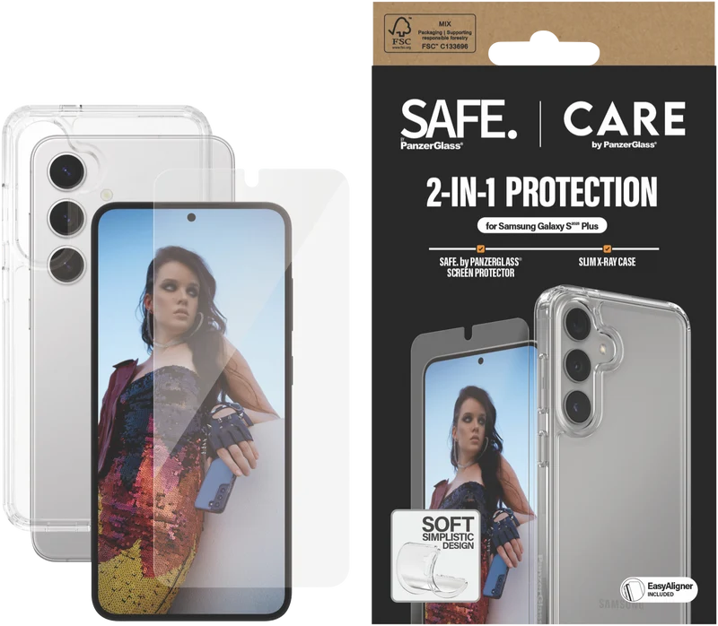 Panzer Glass CARE by Panzer Fashion Samsung S25+ 2-in-1 Bundle Case/Screen Protector