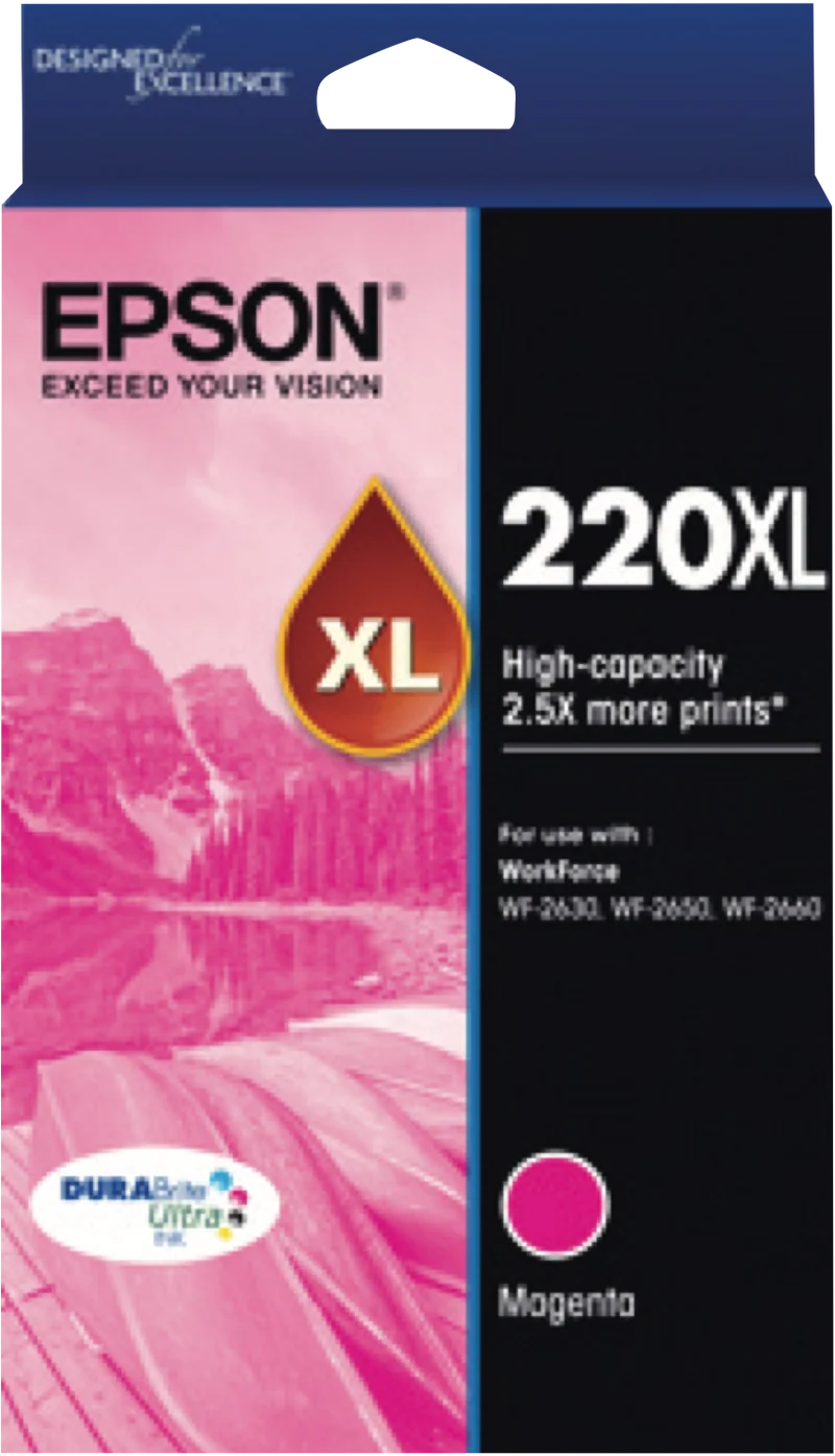 Epson 220 XL DURABrite Ultra Magenta Ink