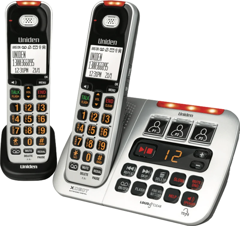 Uniden Cordless SSE45 Phone Twin Pack