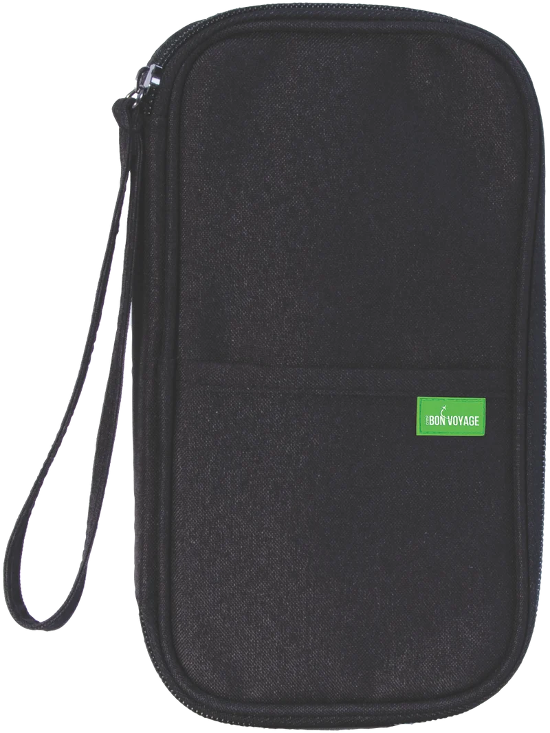 Bon Voyage Family Passport Wallet with RFID (Black)