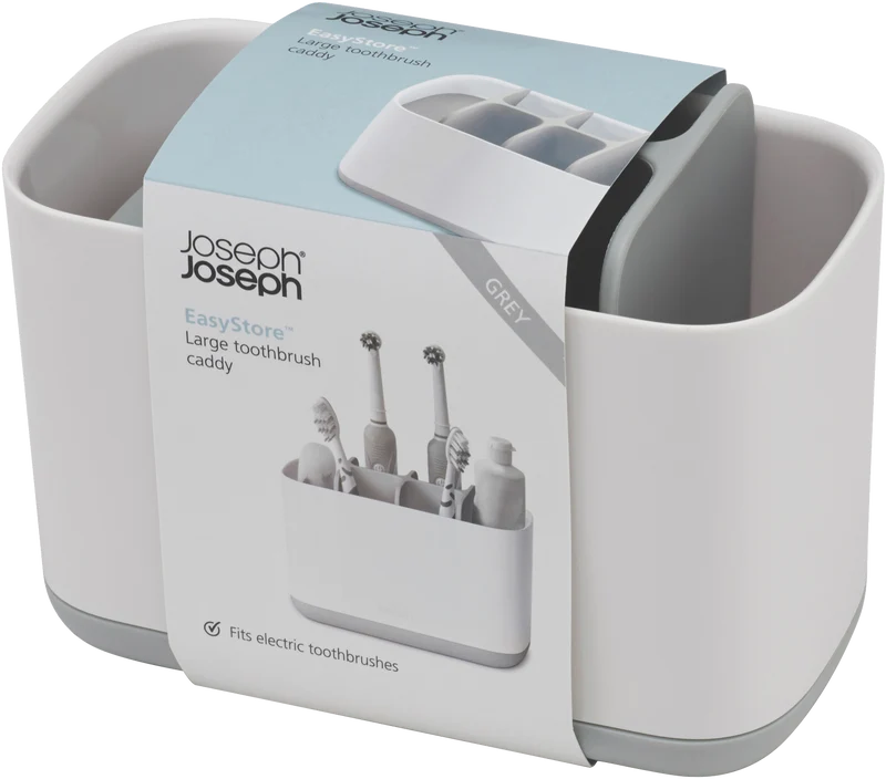 Joseph Joseph EasyStore Large Toothbrush Caddy Grey