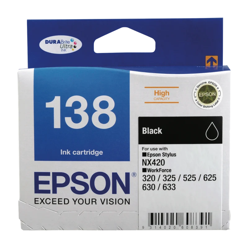 Epson 138 XL Black Ink Cartridge