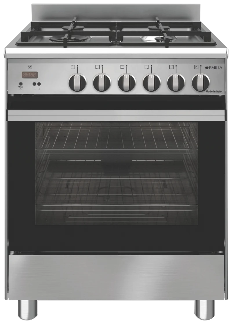 Emilia 60cm Stainless Steel Gas Upright Cooker