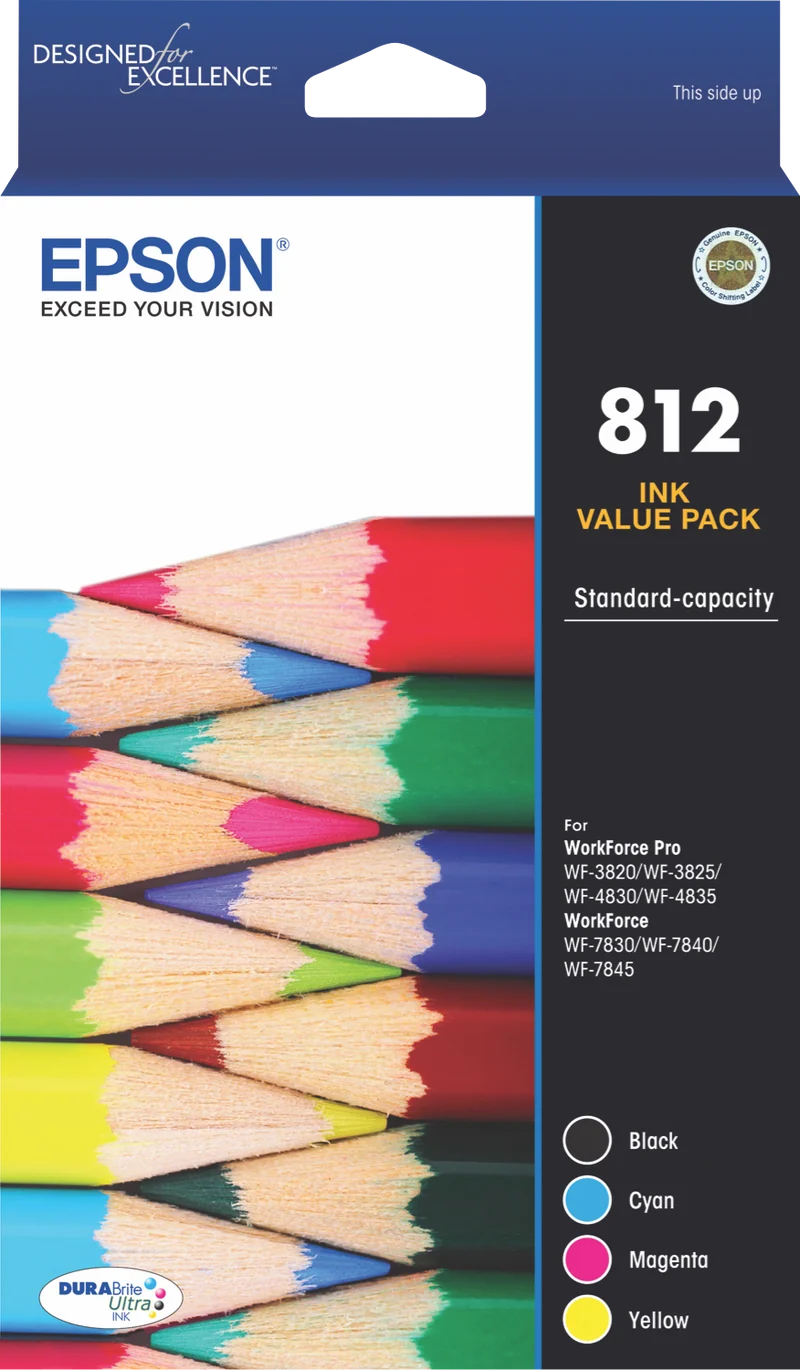 Epson 812 - Std Capacity DURABrite Ultra - Ink Cartridge Value Pack