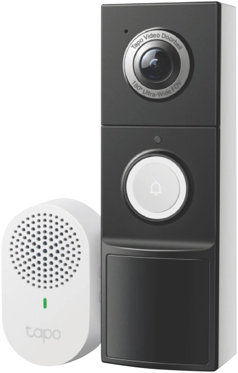 TP-LINK 2K 5MP Wired or Wireless Video Doorbell w/Chime
