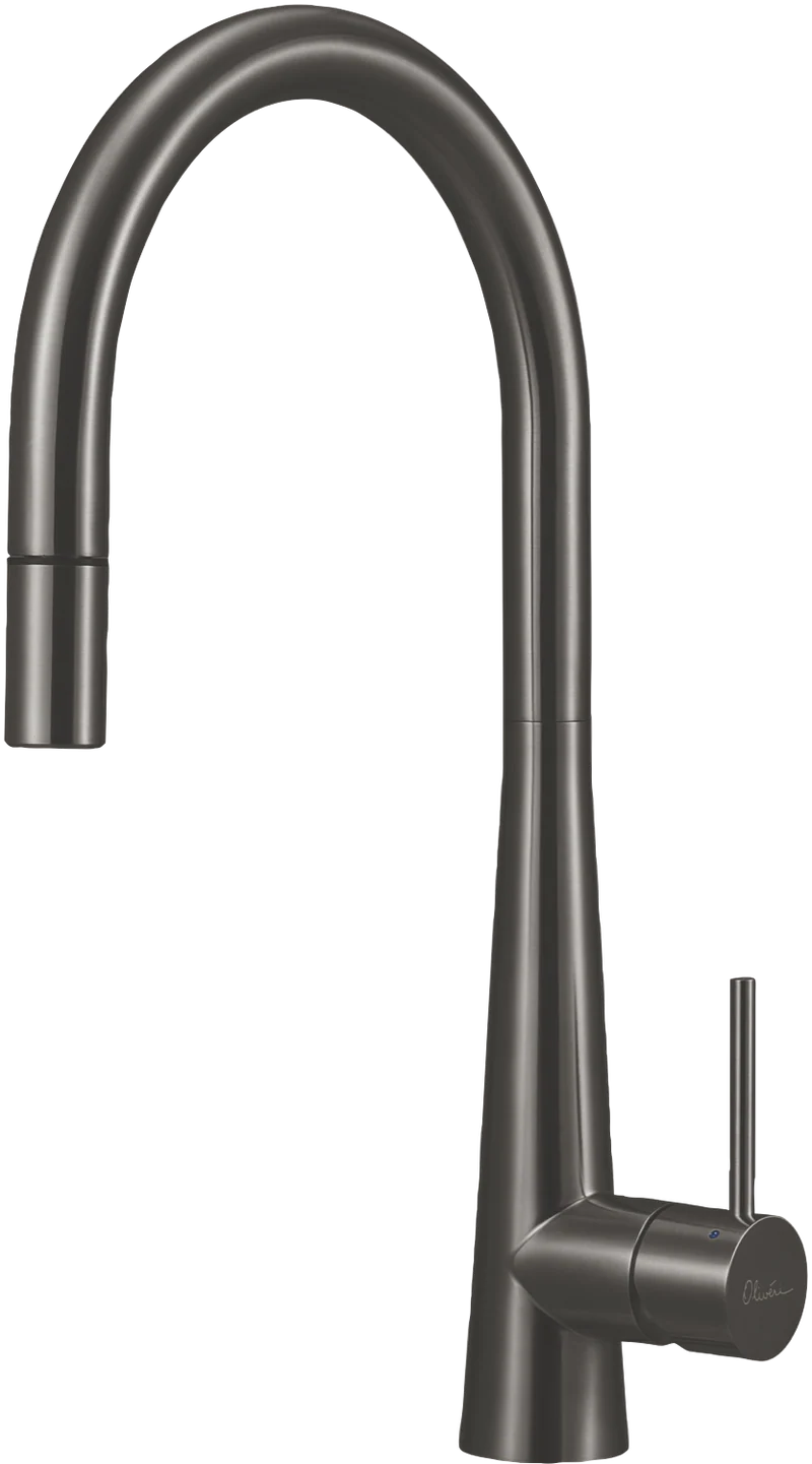 Oliveri Pull Out Goose Neck Gunmetal