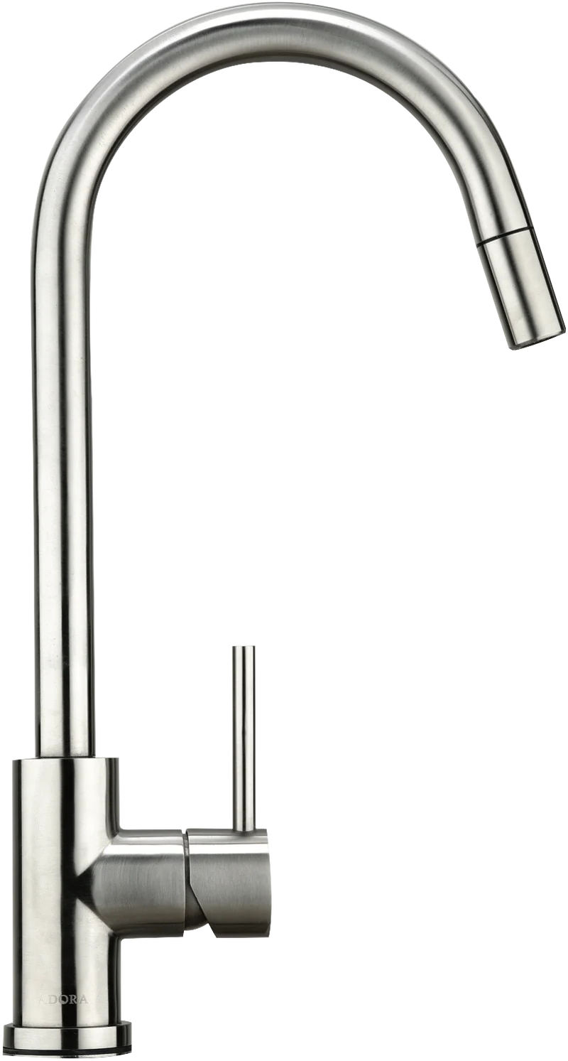 Hafele Stainless Steel Gooseneck Mixer Tap with Pull Out Nozzle