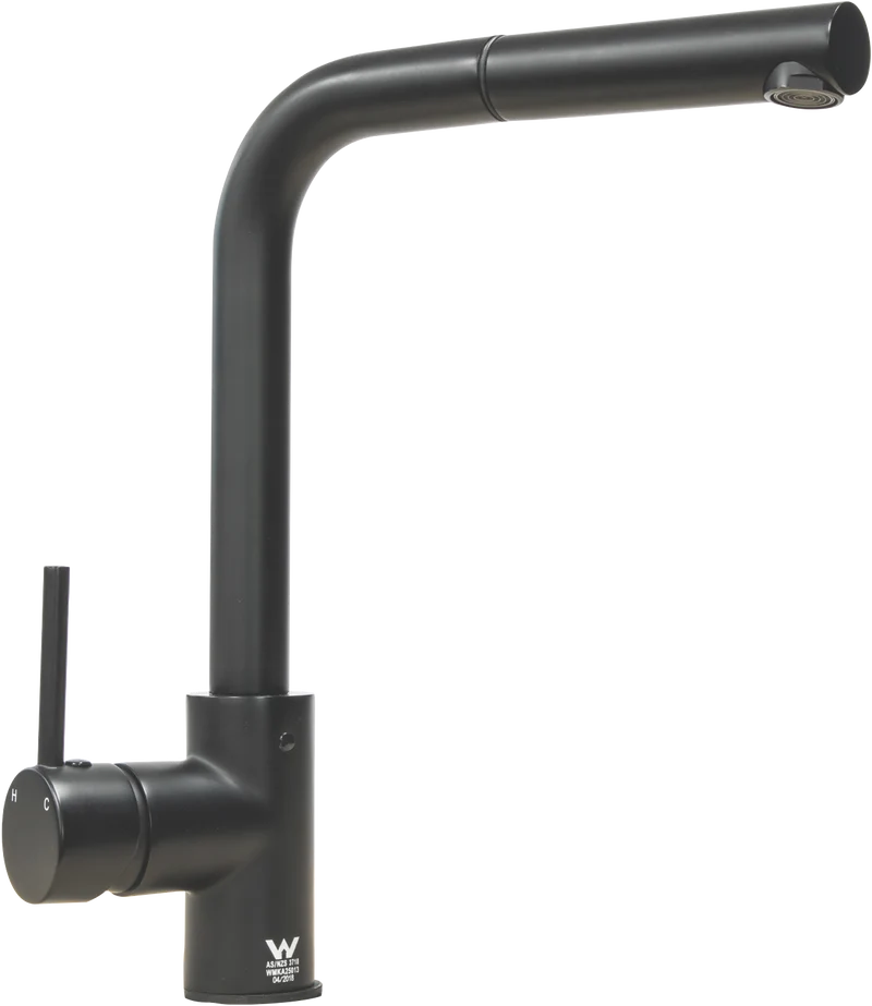 Hafele Mixer Tap with Pull Out Nozzle Black