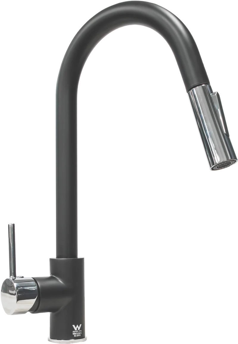 Hafele Mixer Tap with Sprayer Black Chrome