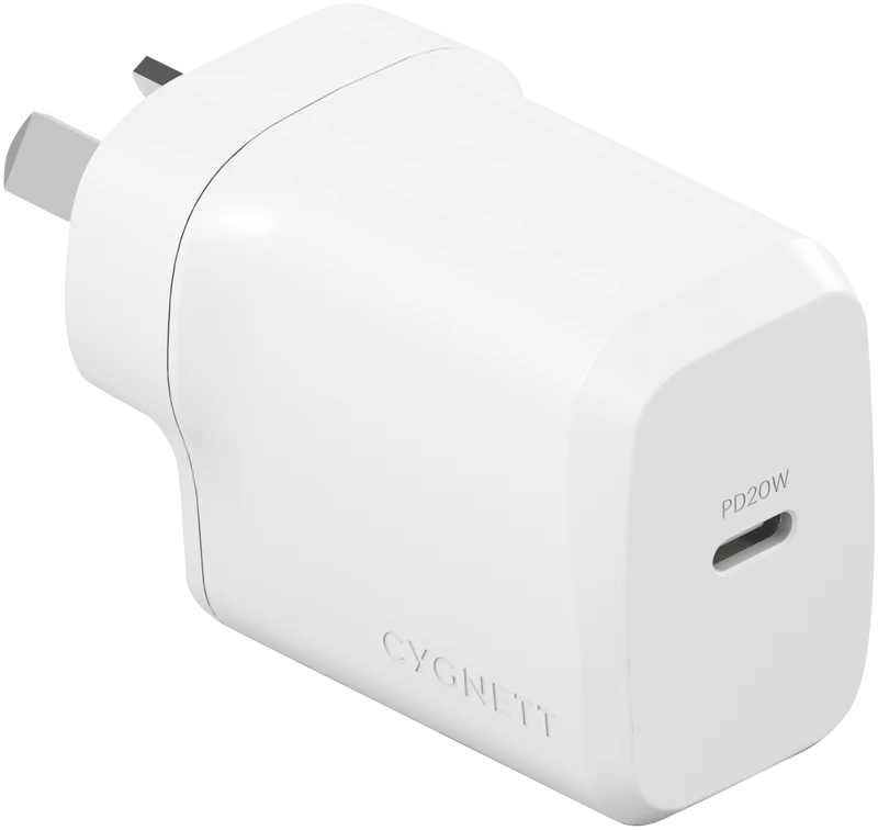 Cygnett Powerplus 20W USB-C Wall Charger - White