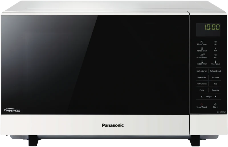 Panasonic 27L 1000W Flatbed Inverter Microwave White
