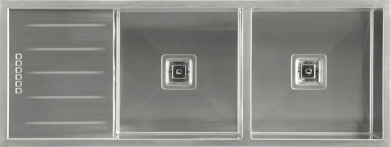 Hafele Squareline Sink G3 Double Bowl and Drainer