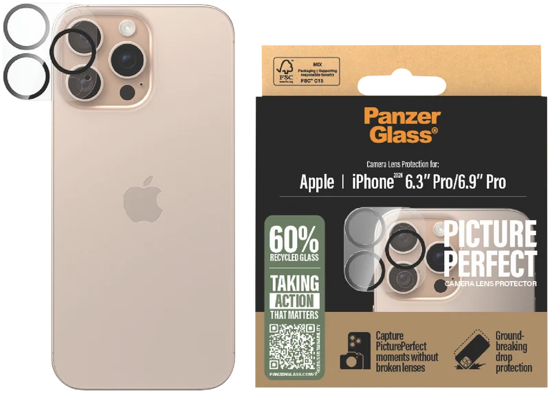 Panzer Glass Hoops Lens Protector iPhone 16 Pro/Pro Max