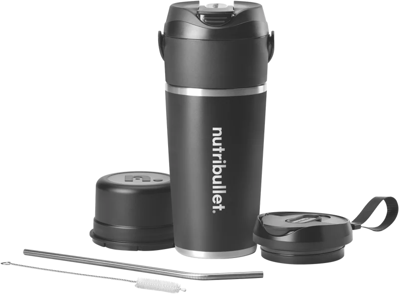 NUTRIBULLET Stainless Steel Flip Portable Blender Black