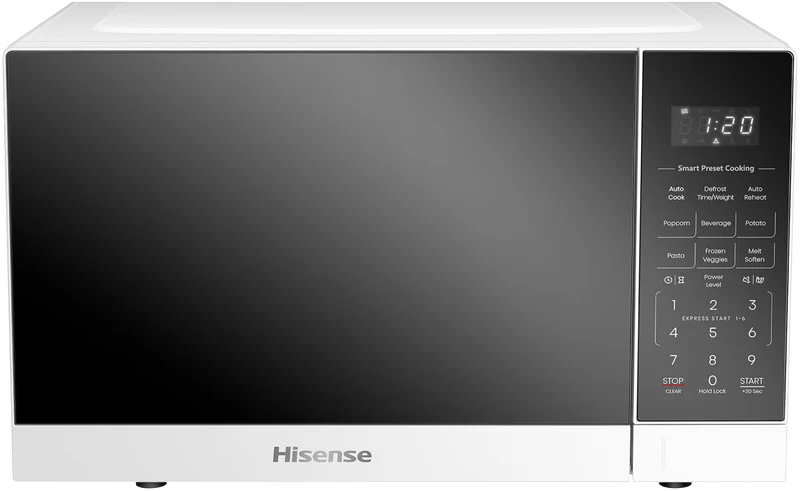Hisense 25L 900W Countertop Microwave Pearl White