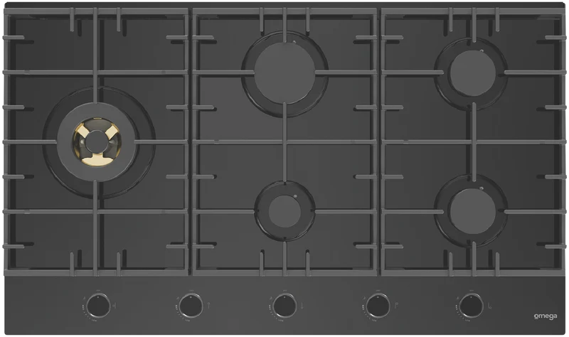 Omega 90cm Gas on Glass Cooktop