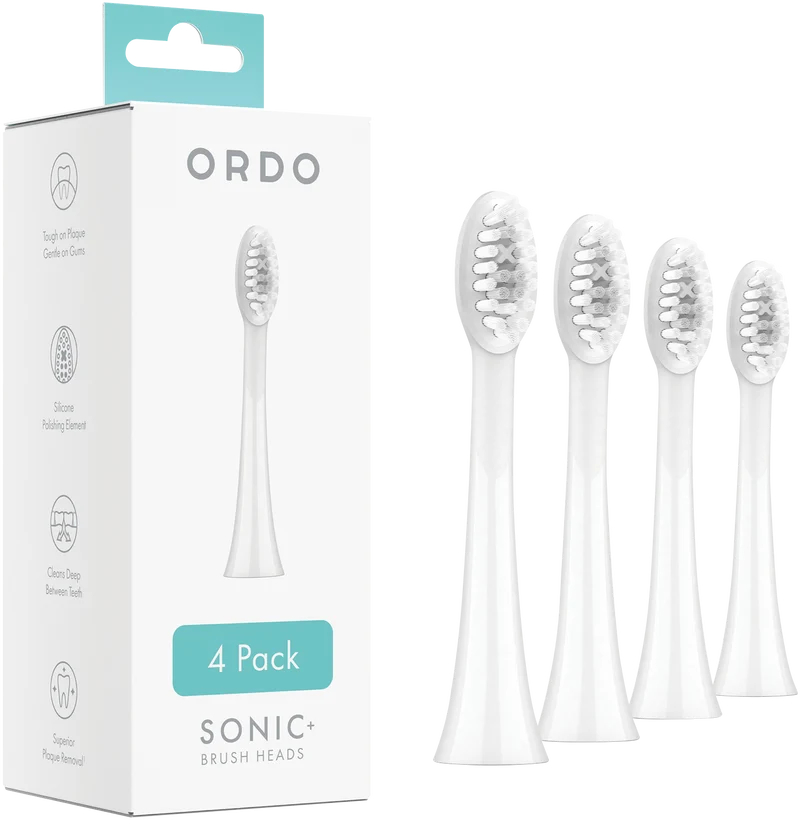 Ordo Sonic Brush Heads 4Pk White/Snow