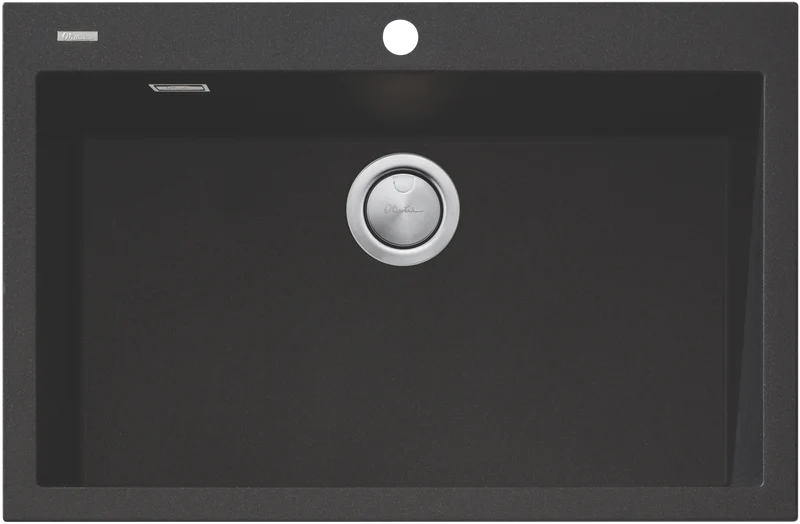Oliveri Black Mega Bowl Topmount Sink