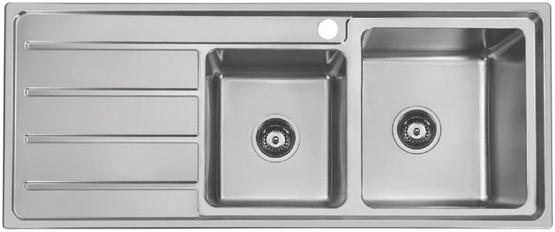 Hafele Squareline Plus 1 & 3/4 Sink with Left Hand Drainer