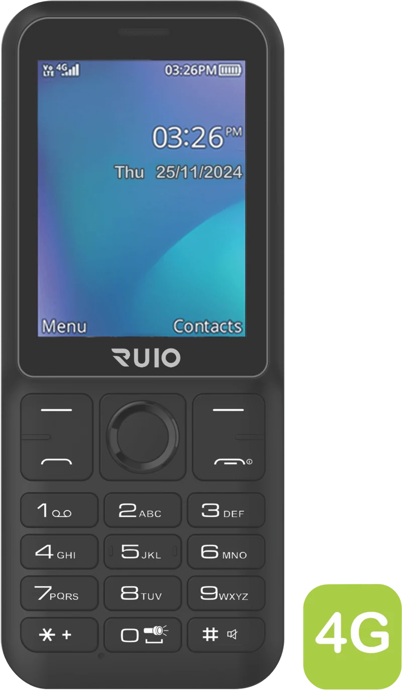 RUIO F286 4G Mobile Black (B2432)