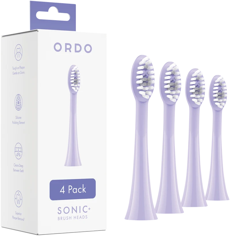 Ordo Sonic Brush Heads 4Pk Pearl Violet/Lavender