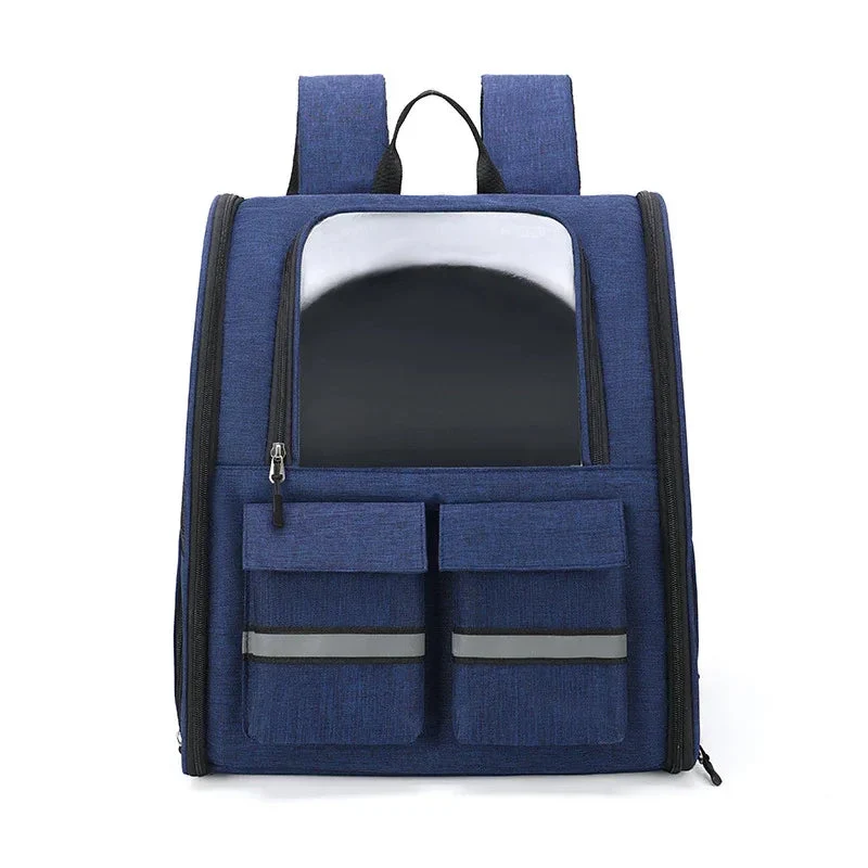 Double Shoulder Pull Rod Breathable Foldable Pet Cat Dog Bag Backpack