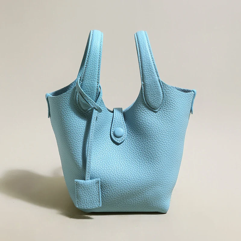 Playful Leather Bucket Bag